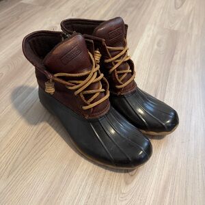 Sperry Dark Brown Duck Boots